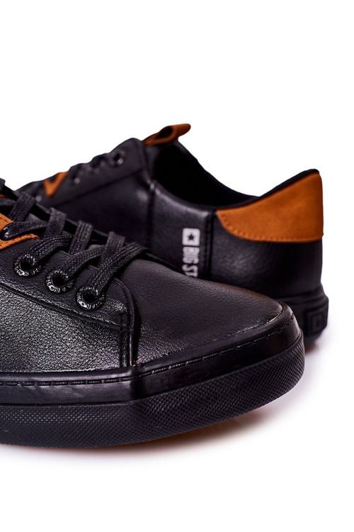 Men's Leather Sneakers Big Star GG174026 Black