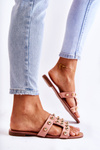 Women's Classic Slippers With Ornaments Pink Scotlyn