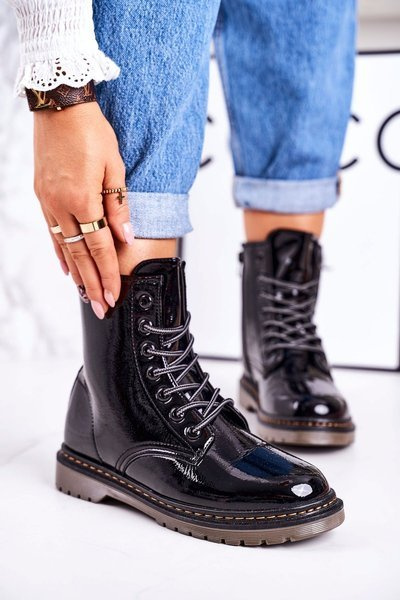 Women’s Insulated Boots Shiny Black Thunder