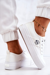 Tenisówki Trampki Platforma Lee Cooper Białe LCW-22-31-0837L 