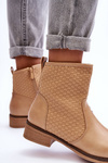 Women's Woven Boots Beige Chilly