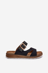 Light Ladies Slippers With Buckle Inblu GS000055 Black