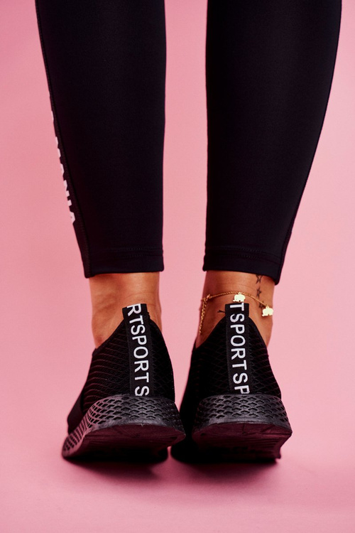 Women's Sport Shoes Slip On Black La Fiesta