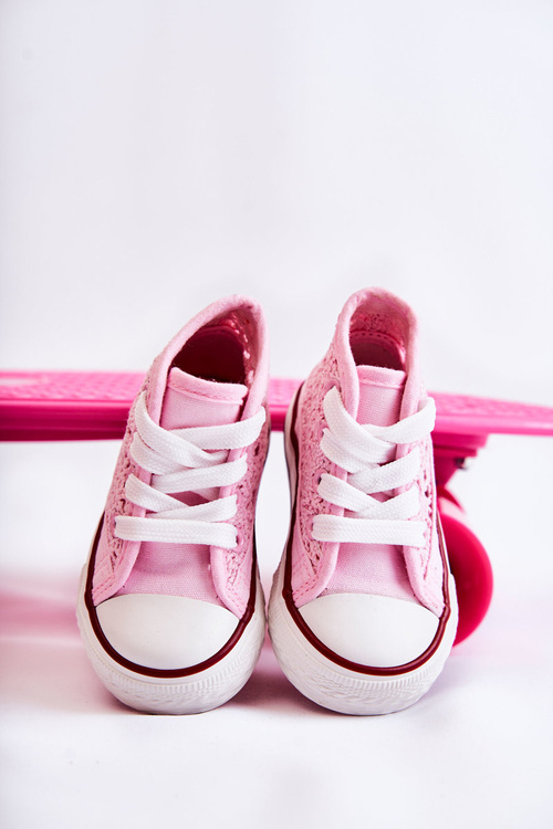 Dětské vysoké tenisky Pink Mona