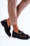Lacquered Loafers On The Platform Black Inger