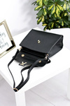 Ladies Handbag Black Classic with Chain