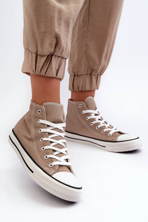 Women's Classic High Sneakers Beige Remos