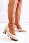 Suede Stiletto pumps Beige Abbey