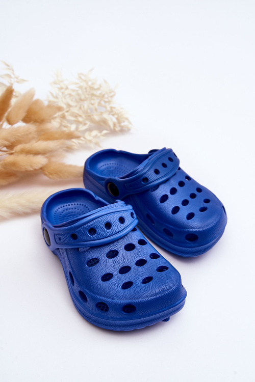 Klapki Kroksy Dziecięce Piankowe Niebieskie Lucas PP6197