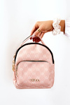 Plecak Damski Skórzany Różowy NOBO L1341-C004