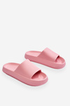 Fashionable Light Flip Flops On A Massive Sole Pink Rebel