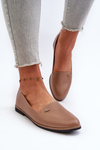 Women's Brown Flat Heel Loafers Enzla
