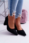 Women's Stiletto pumps Suede Black Eriela