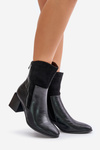 Insulated Women's Heeled Boots Black Relabina