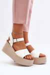 Women's Wedge Sandals White Geferia