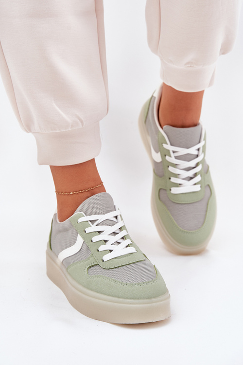 Low Women's Sneakers On Platform Green Telmira