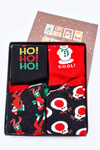 Christmas Set of Men's Socks COSAS Black/Red