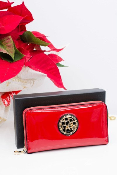 Red Women's Lacquered Nobo Wallet