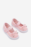 Children's ballet flats with bow pink Amirinas