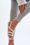 Sandały Damskie Płaskie Beżowe 83516 Ipanema Style Sandal Fem