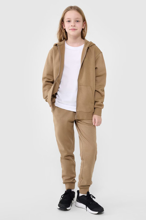 Girls Sweatpants Joggery 4F Beige 4FJWMM00TTROF0828-83S