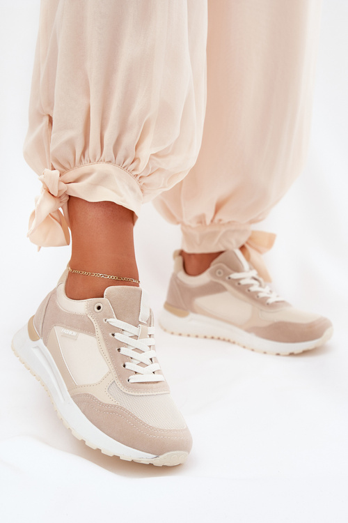 Damskie Buty Sportowe Beżowe Laaksona