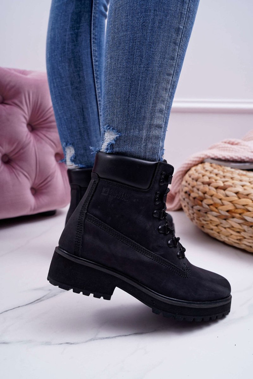 Women's Booties Trappers Big Star Black EE274033