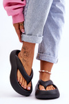 Women's Foam Flip Flops Black Roux