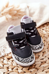 Children's Sport Shoes Black and Red Linen