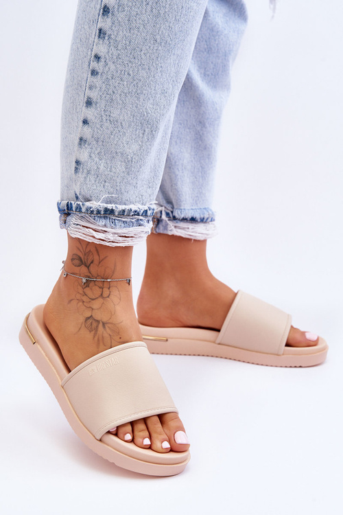 Women's Platform Slippers Big Star LL274933 Beige