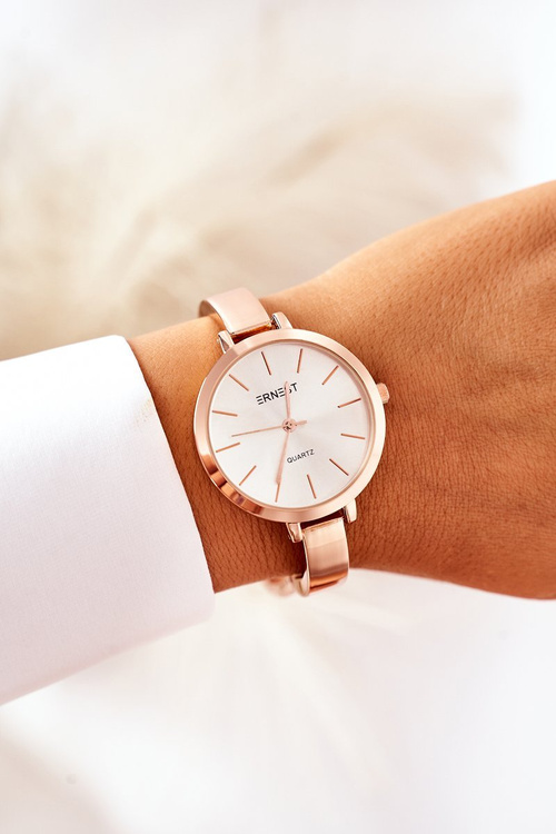 Watch On Bracelet ERNEST Rose Gold