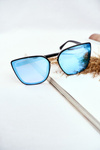 Women's Sunglasses Prius PR-V14 Black Blue Mirror Glass