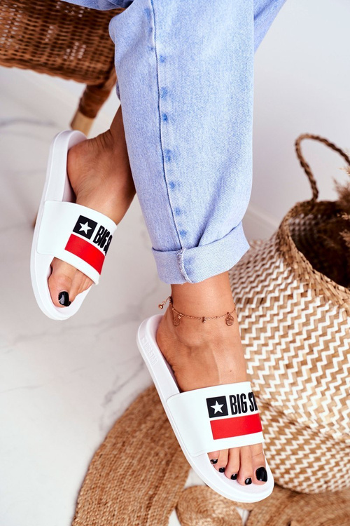 Women's Slides Big Star White GG274047