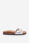 Women's Classic Slippers On Cork Soles Silver Noa