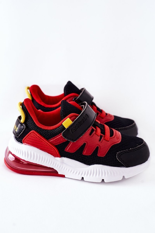 Children's Sport Shoes With Velcro ABCKIDS Black-Red
