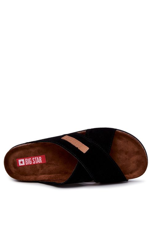 Men's Comfortable Slippers Big Star JJ176005 Black