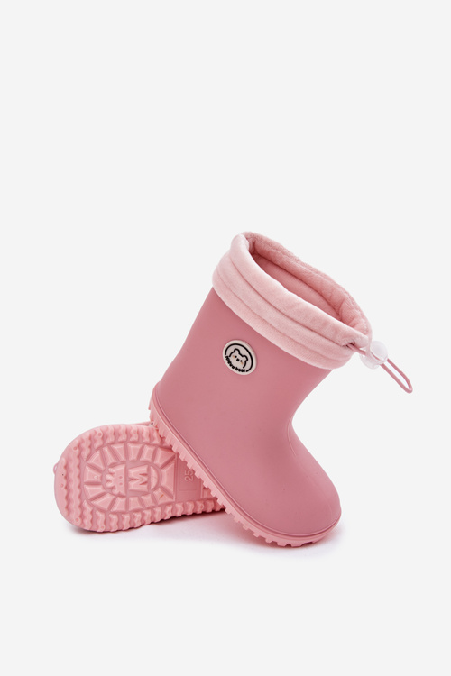 Children's rubber boots with insulation pink Odirisse