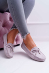 Women's Suede Comfort Moccasins Grey Buggy
