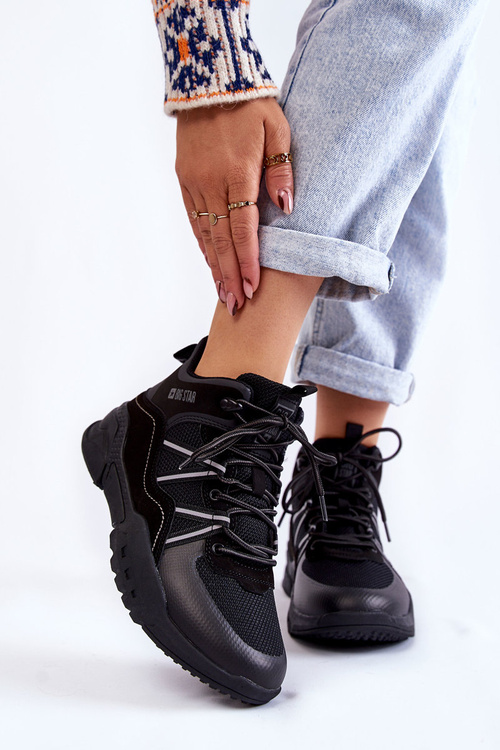 Trapery Damskie Czarne Memory Foam Big Star KK274218