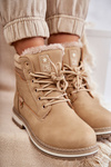 Women's Warm Boots Trappers Dark Beige Liv
