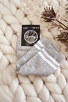 Women's Cotton Sports Socks With Stripes Grey