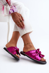 Women's Flat Sandals with Cutouts Fuchsia Fiviama