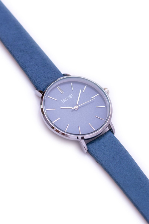 Women's Navy Blue Ernest Montane Watch Silver Envelope