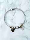 Ladies' Wire Bracelet Butterfly Pendants Charms