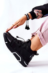Wysokie Sportowe Buty Sneakersy Czarne Lanez