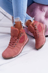 Trekking Women's Pink Warmed Boots with Sheep Fleece