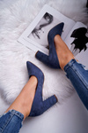 Women's Stiletto pumps Suede Blue Florena