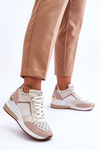 Women's Leather Sport Shoes On A Wedge White Catrine