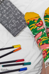 Rainbow Socks Pizza 4 Pairs Italian