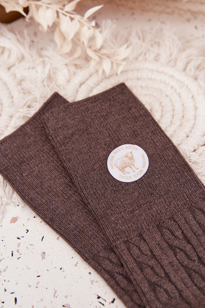 Long Woolen Women's Socks Dark Gray